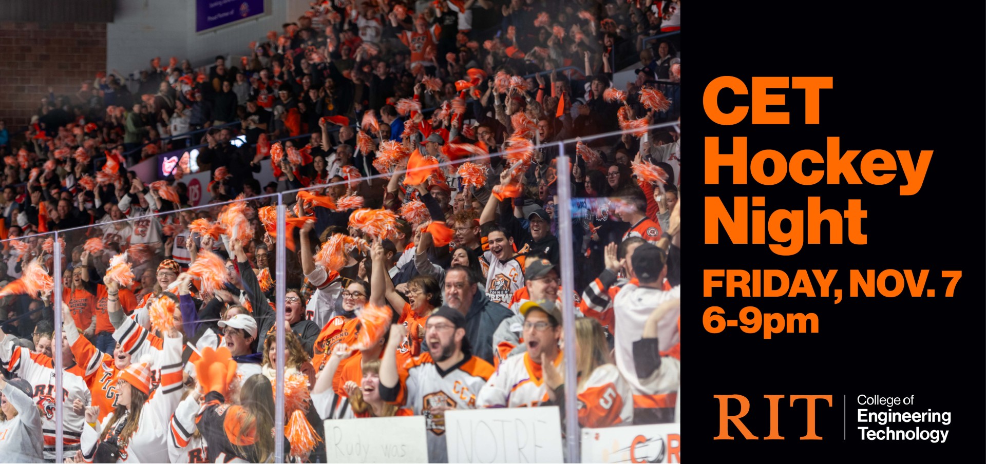 college of engineering technology rit hockey night