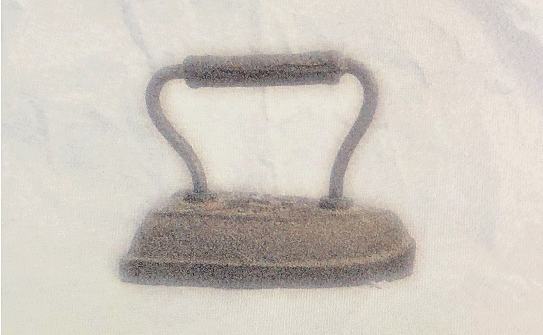 an old-fashioned iron