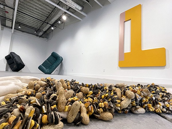 An installation view of an exhibition at RIT City Art Space.