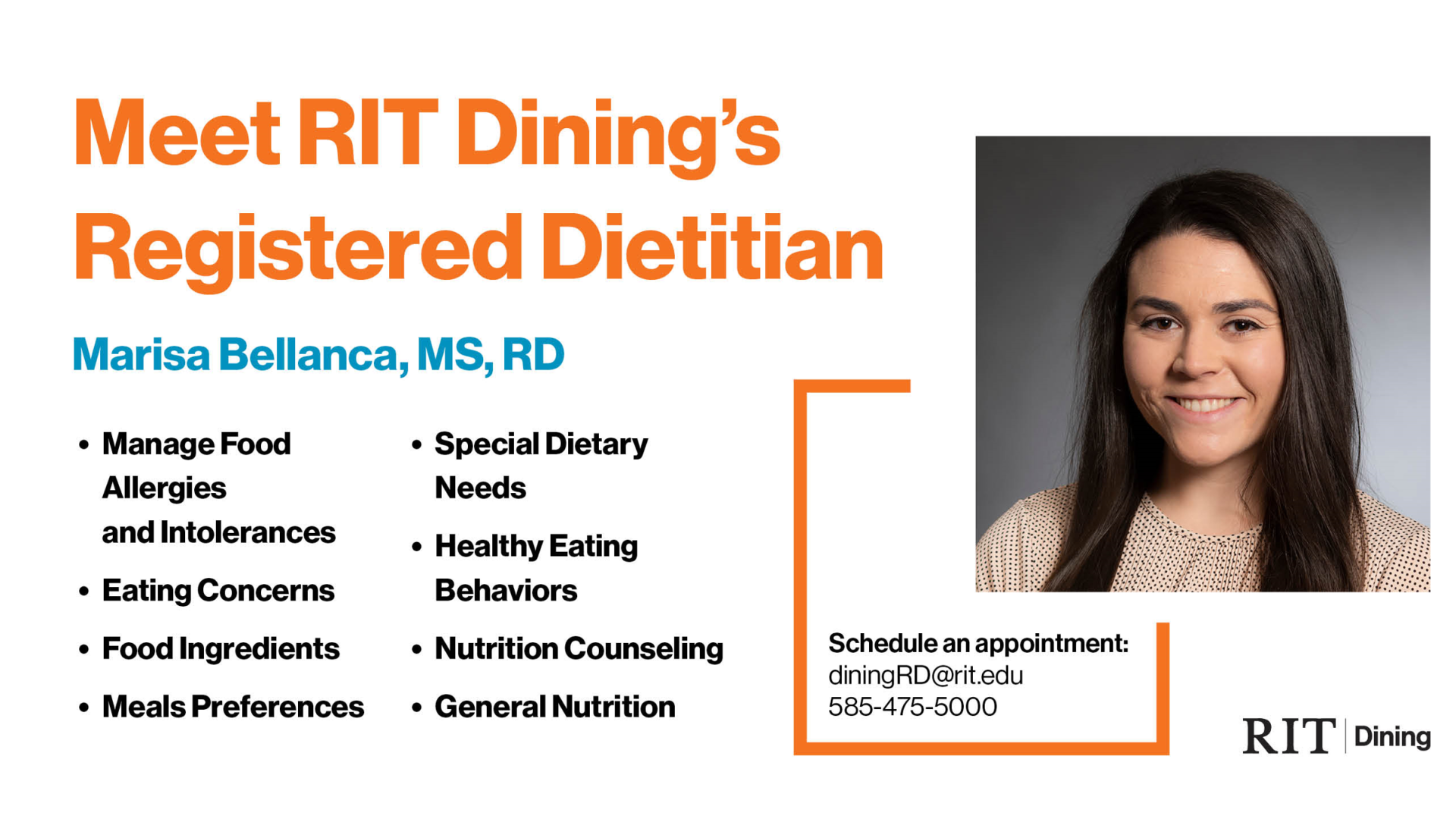 Meet Marisa, RIT Dining's Registered Dietitian 