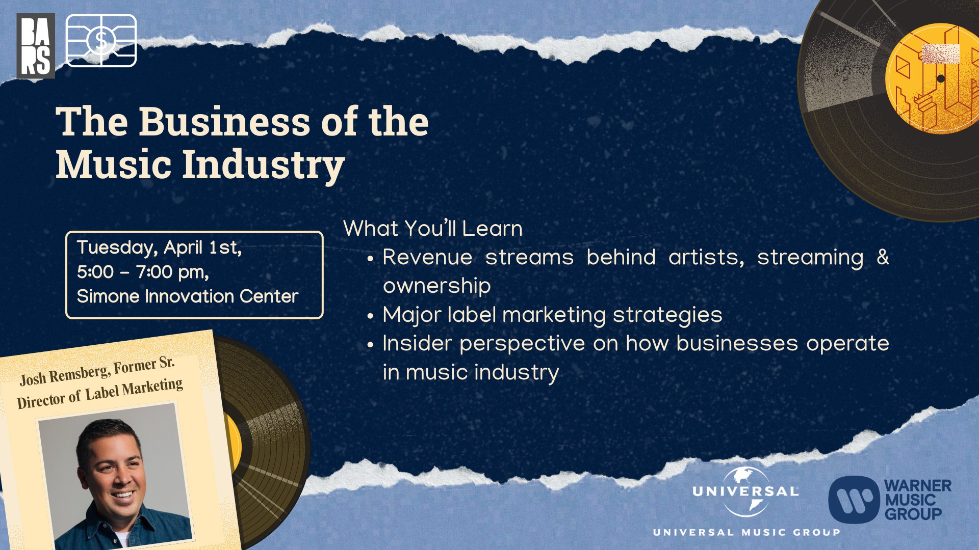 Business Side of the Music Industry event graphic