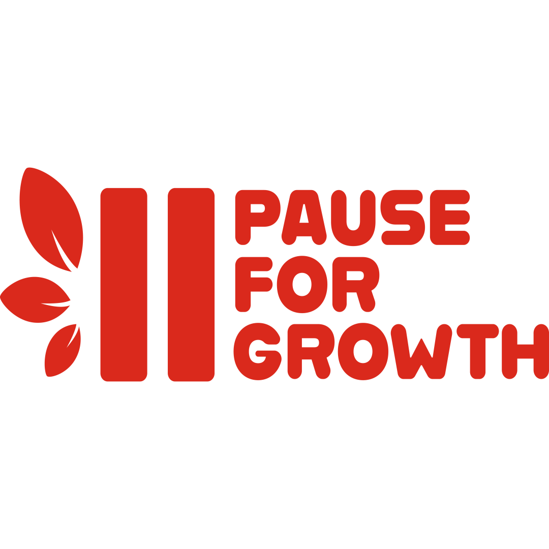 pause for growth red color