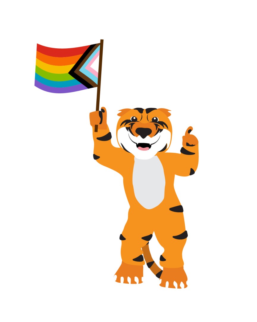 RITchie with a Pride Flag