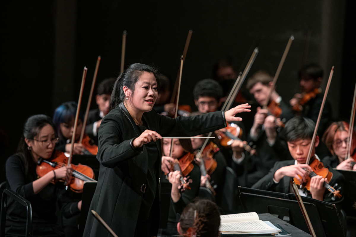 RIT Philharmonic Orchestra playing in Ingle Auditorium