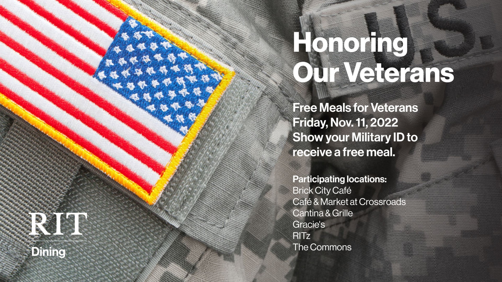 Honoring Veterans Day with Free Meal
