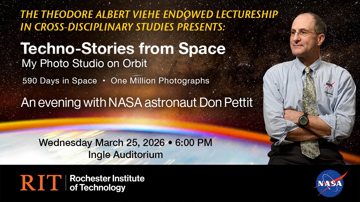 Event poster with Don Pettit photo