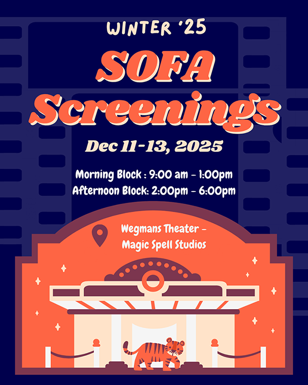 A graphic that reads SOFA Screenings.