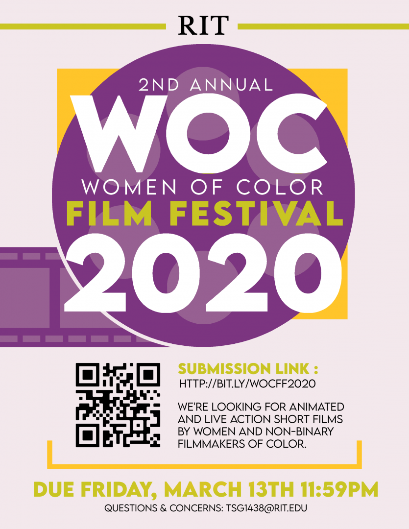A poster publicizing the Women of Color Film Festival. 