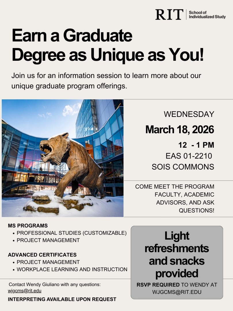 SOIS Graduate Open House - March 18th 12-1pm
