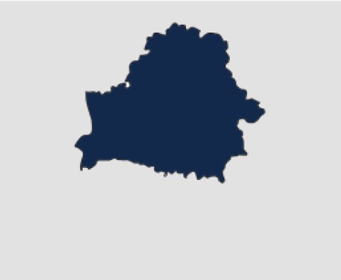 Belarus with grey background