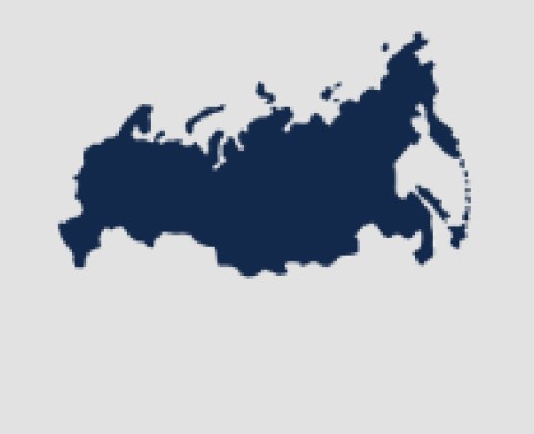 Russia with grey background