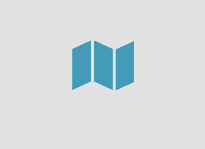 blue "pamphlet icon" on grey background