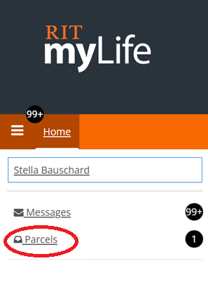 my life parcel on portal