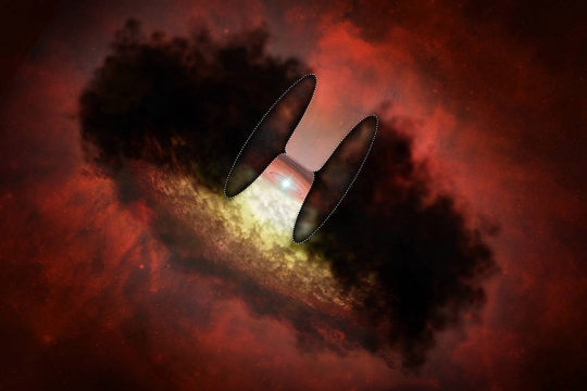 x-ray flare from a very young star.