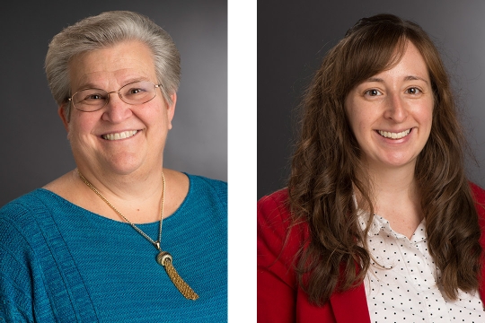 side-by-side portraits of Patti Cyr and Jennifer O’Neill.