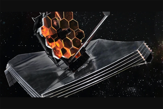 James Webb Space Telescope in space.