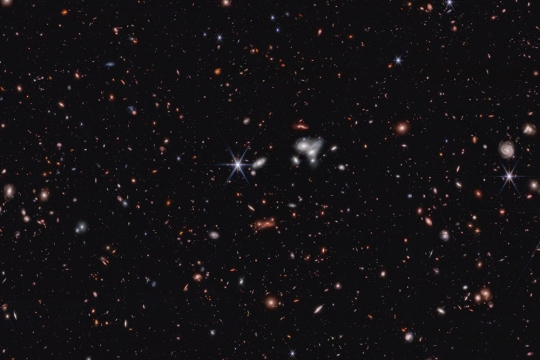 a collection of stars in space.