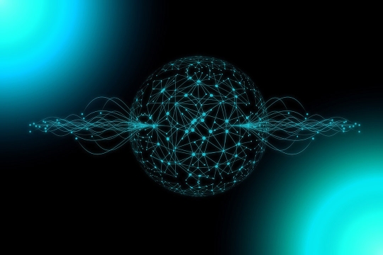 a computer generated image showing an AI network