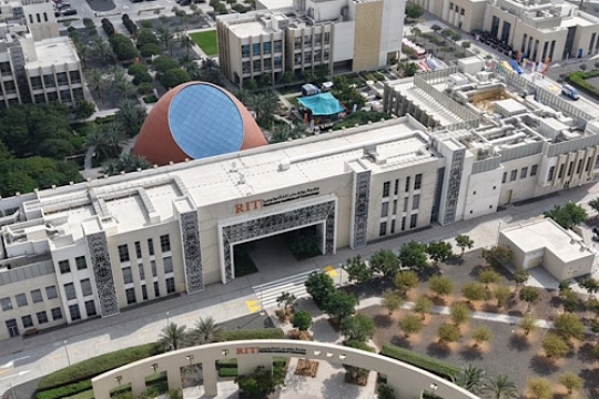 an arial view of R I T campus in Dubai U A E