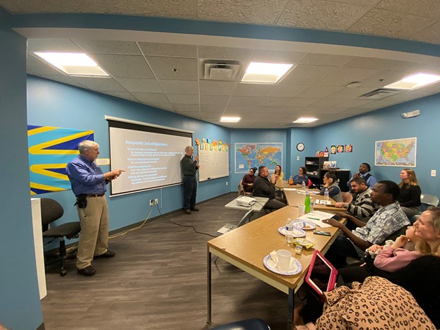 Co-PI Jim Fugate visiting DRA group in January 2024