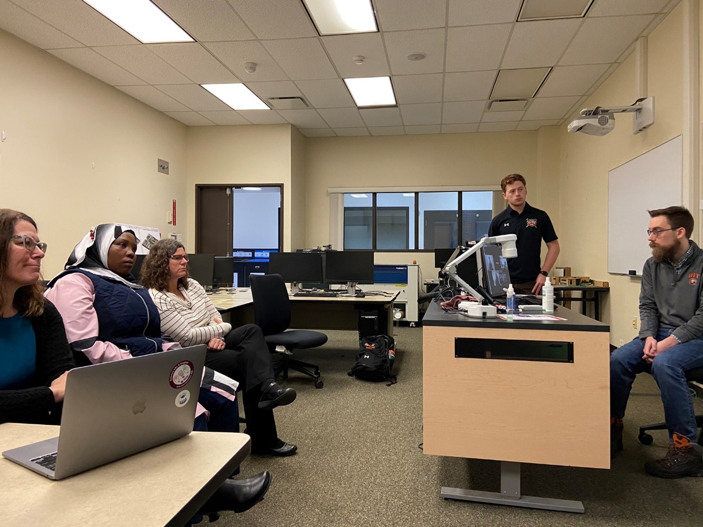 External evaluators Cooper and Solomon visit Rochester, Feb 2024