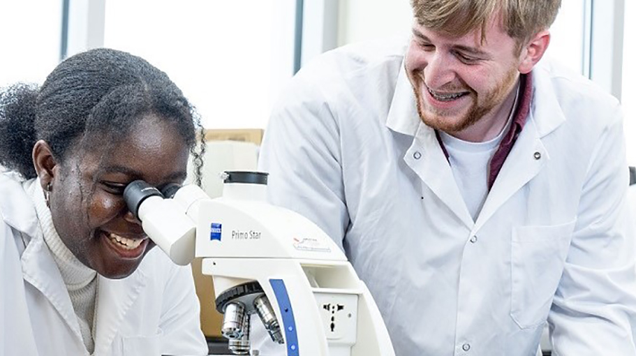 Students working in a laboratory