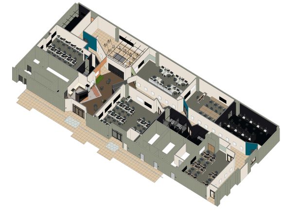 SOFA Renovation Axonometric plan