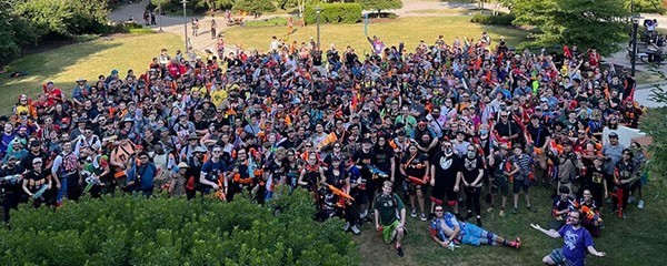 Students posing for a group picture