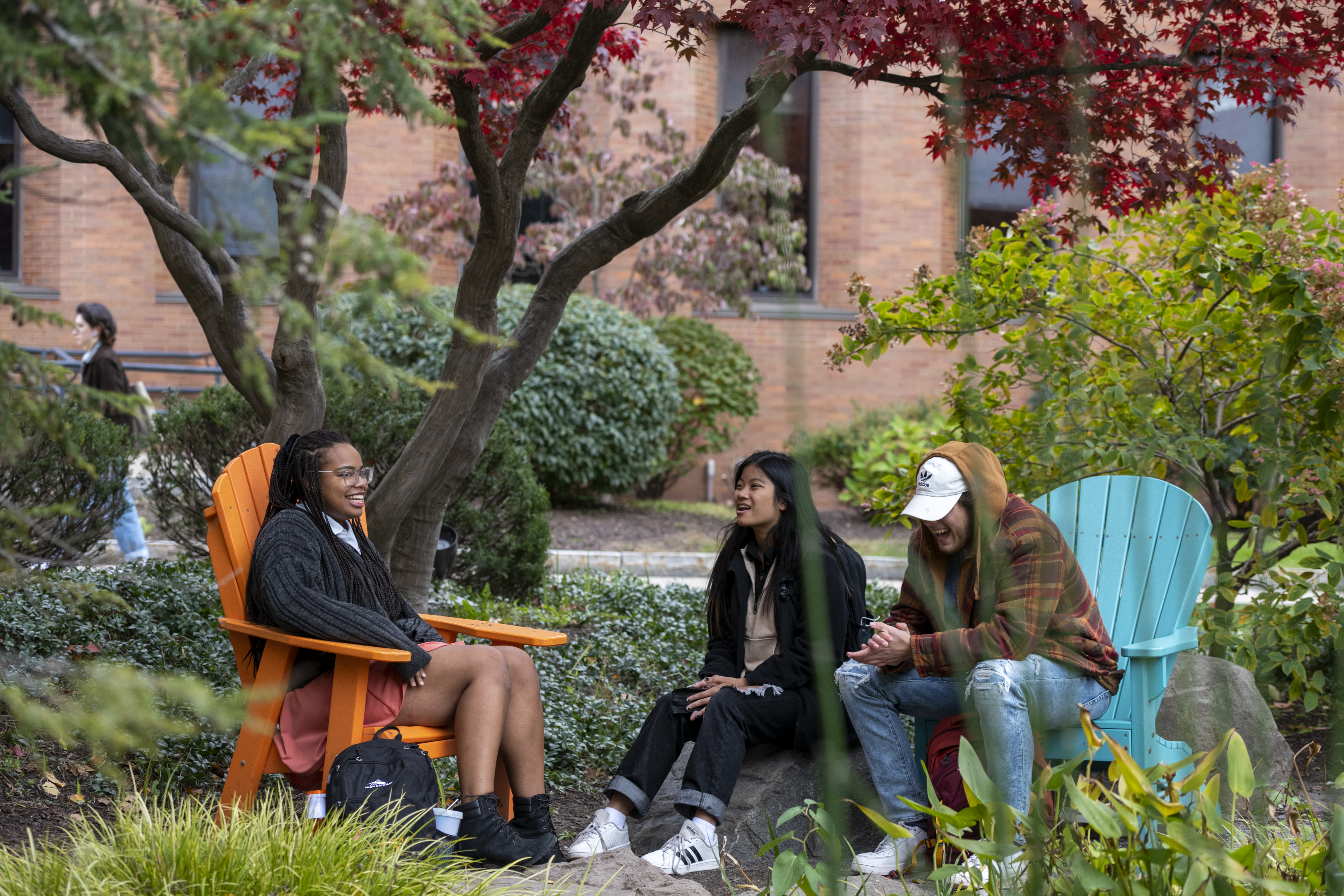 Students on campus