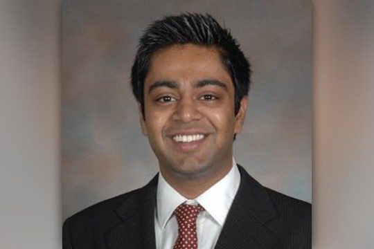 Student posing for camera