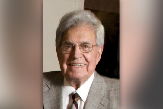 Professor posing for camera