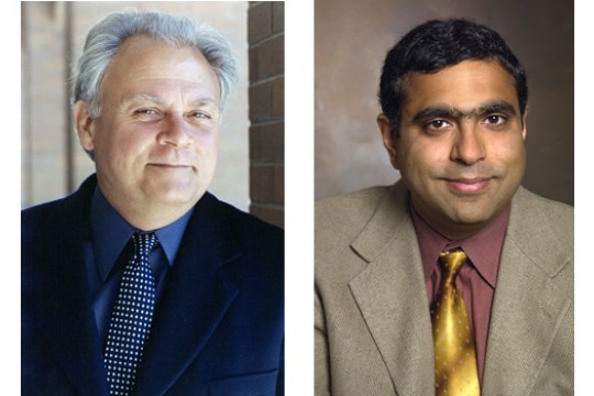 Two portraits side by side