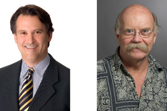 Two portraits side by side