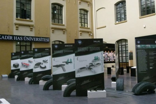 Diagrams displayed in plaza