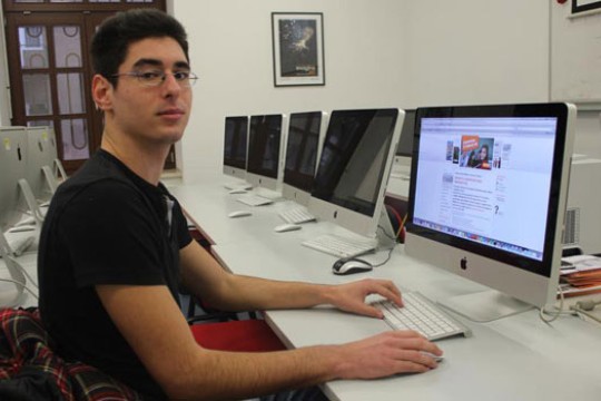 Person working on computer