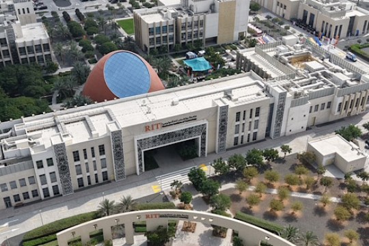 an arial view of R I T campus in Dubai U A E