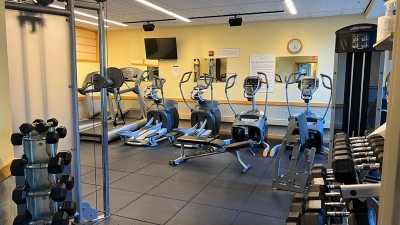 Treadmills, dumbbells, and steppers