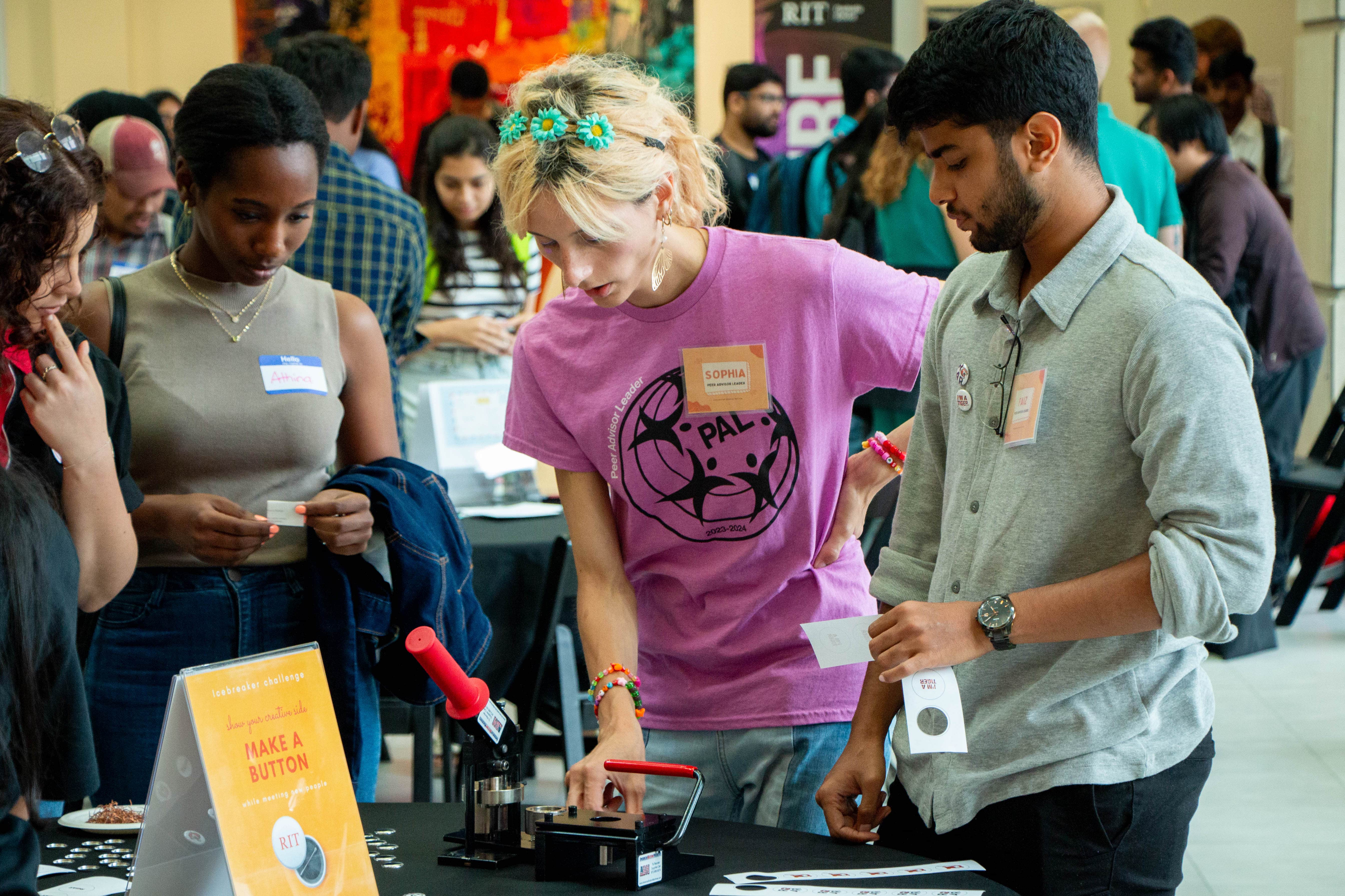 PALs from ISS help students create buttons