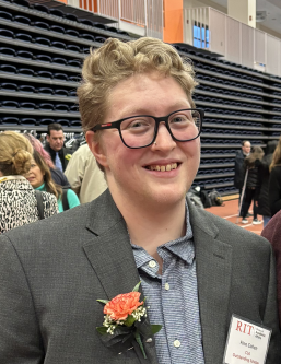 Photo of Finn at the OUS ceremony