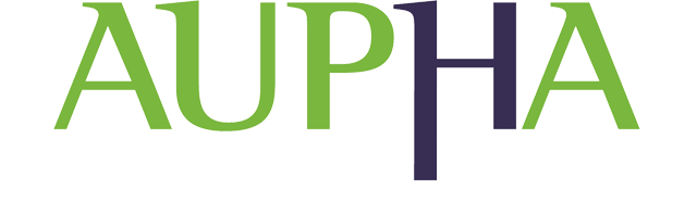 AUPHA logo.