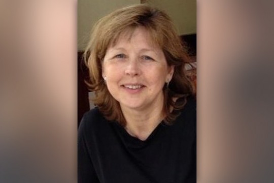 Professor posing for camera