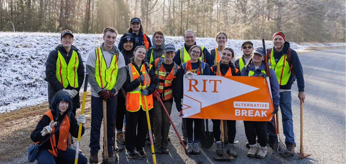 Students on a 2026 Alternative Break Trip