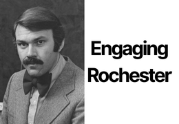 Engaging Rochester Poster with Gene DePrez on it