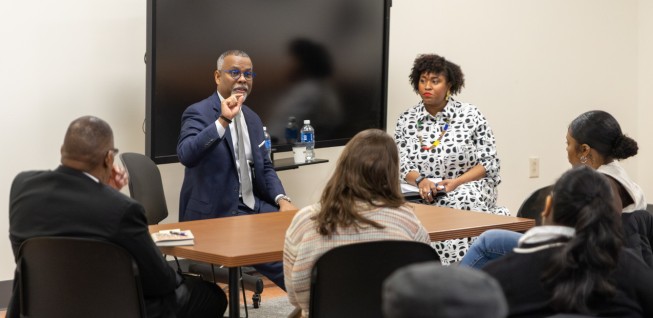 Honors Students Discussing