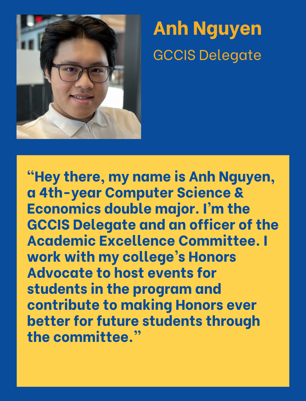 Anh Nguyen GCCIS Delegate