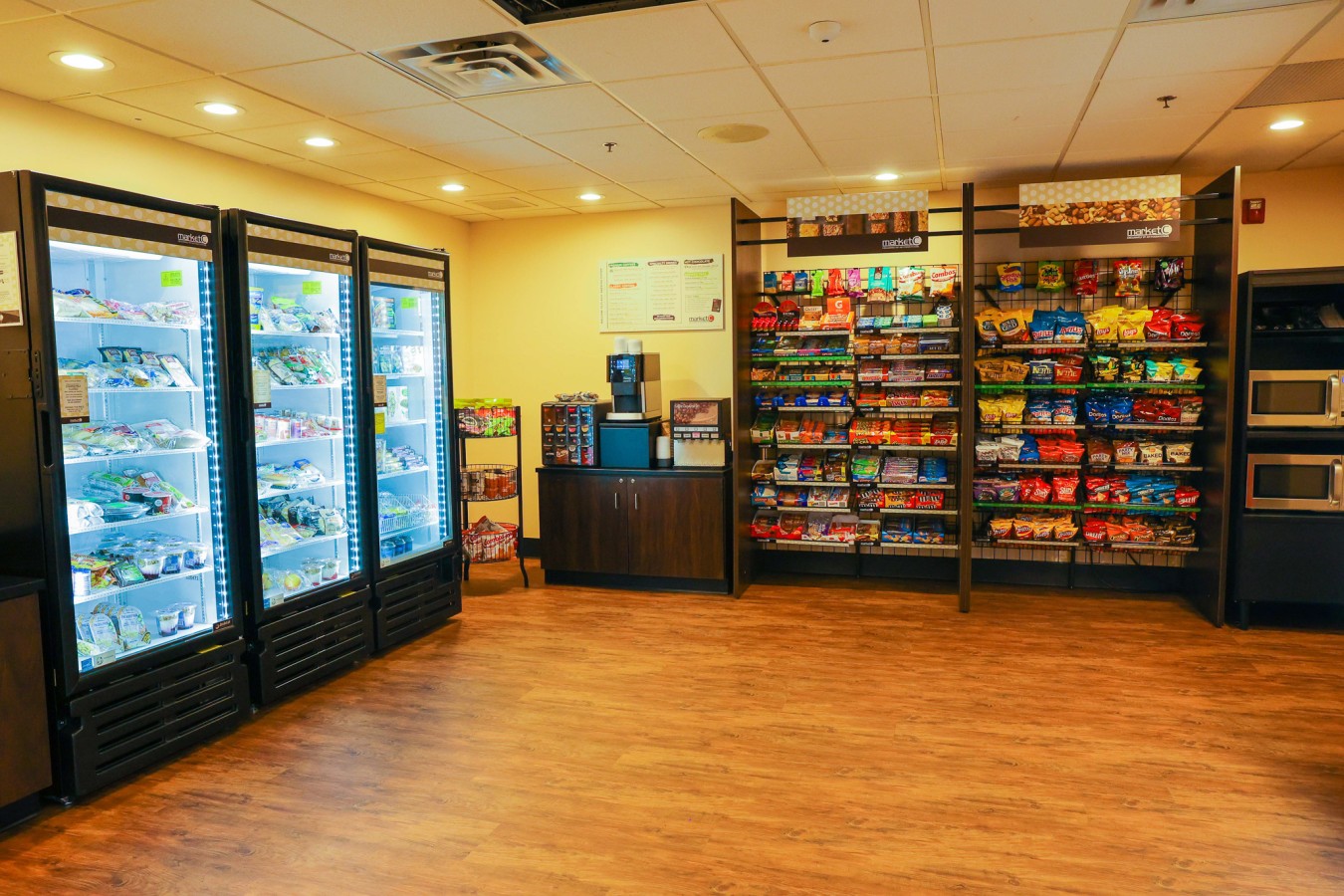 cooler in the market and food display