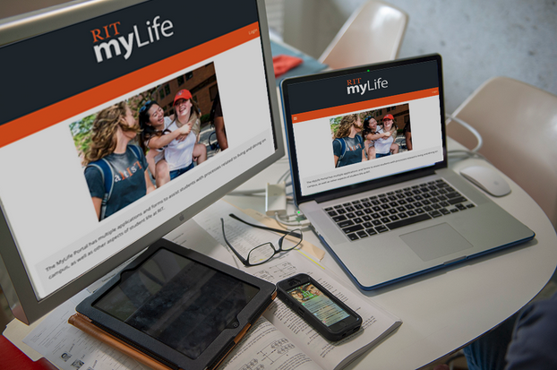 computer with the MyLife portal opened on it