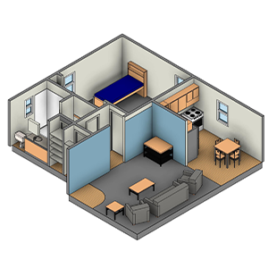 3D rendering of apartment