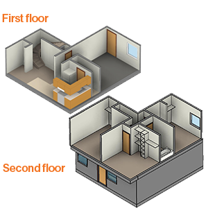 3D rendering of room