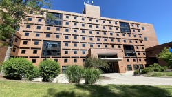high rise brick building, Nathaniel Rochester Hall